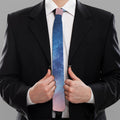 Night Sky Milky Way Print Necktie