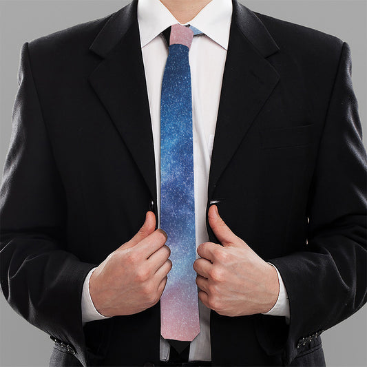 Night Sky Milky Way Print Necktie