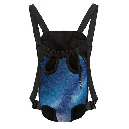 Night Sky Milky Way Print Pet Carrier Backpack