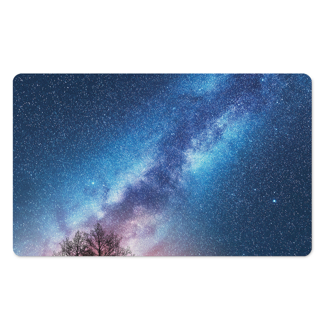 Night Sky Milky Way Print Polyester Doormat