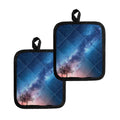 Night Sky Milky Way Print Pot Holders