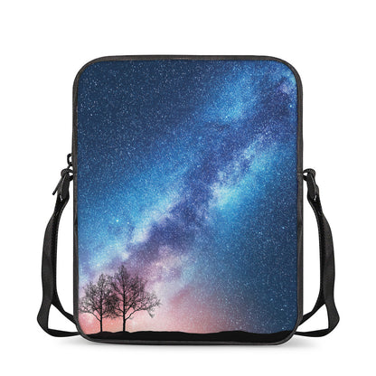 Night Sky Milky Way Print Rectangular Crossbody Bag