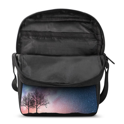 Night Sky Milky Way Print Rectangular Crossbody Bag