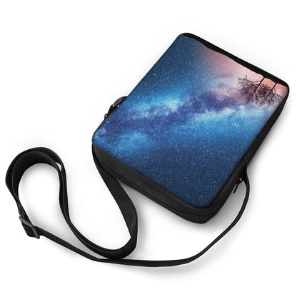 Night Sky Milky Way Print Rectangular Crossbody Bag