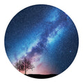 Night Sky Milky Way Print Round Blanket