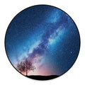 Night Sky Milky Way Print Round Floor Mat