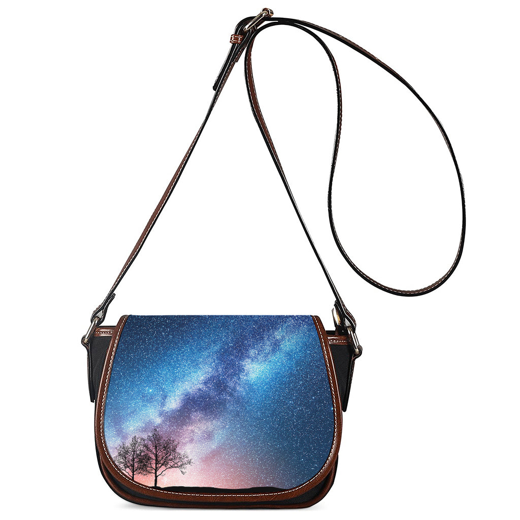 Night Sky Milky Way Print Saddle Bag