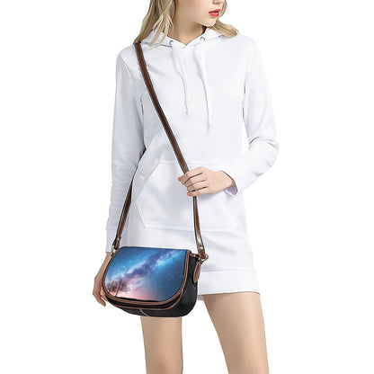 Night Sky Milky Way Print Saddle Bag