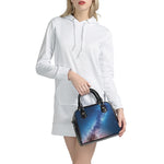 Night Sky Milky Way Print Shoulder Handbag