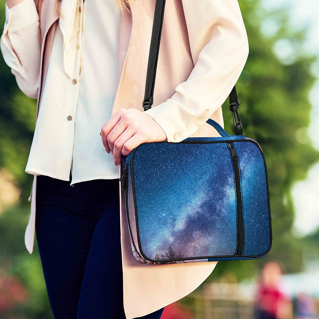 Night Sky Milky Way Print Shoulder Strap Bible Bag