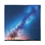 Night Sky Milky Way Print Silk Bandana