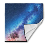 Night Sky Milky Way Print Silk Bandana