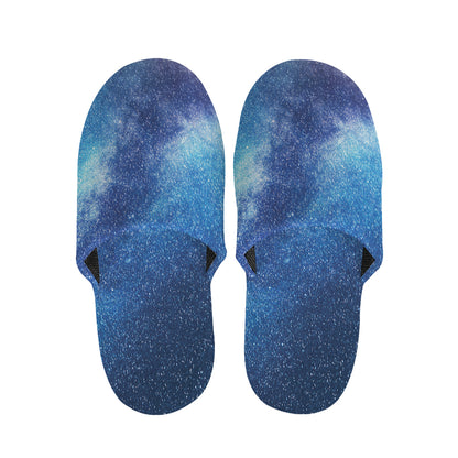 Night Sky Milky Way Print Slippers