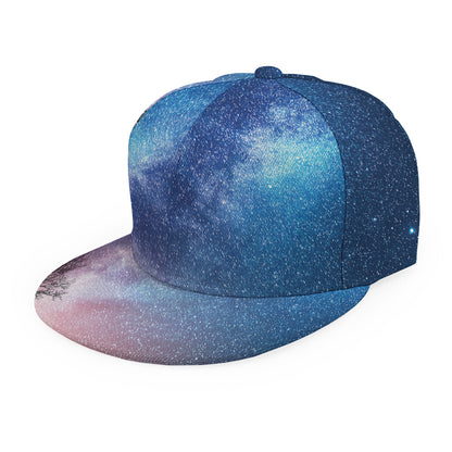 Night Sky Milky Way Print Snapback Cap