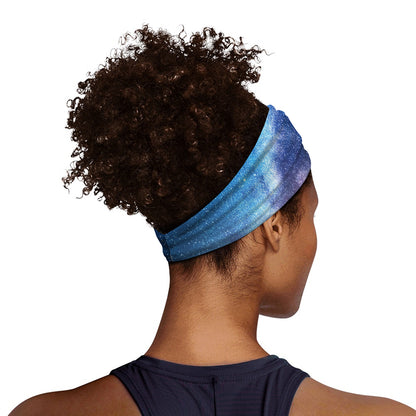 Night Sky Milky Way Print Sports Headband