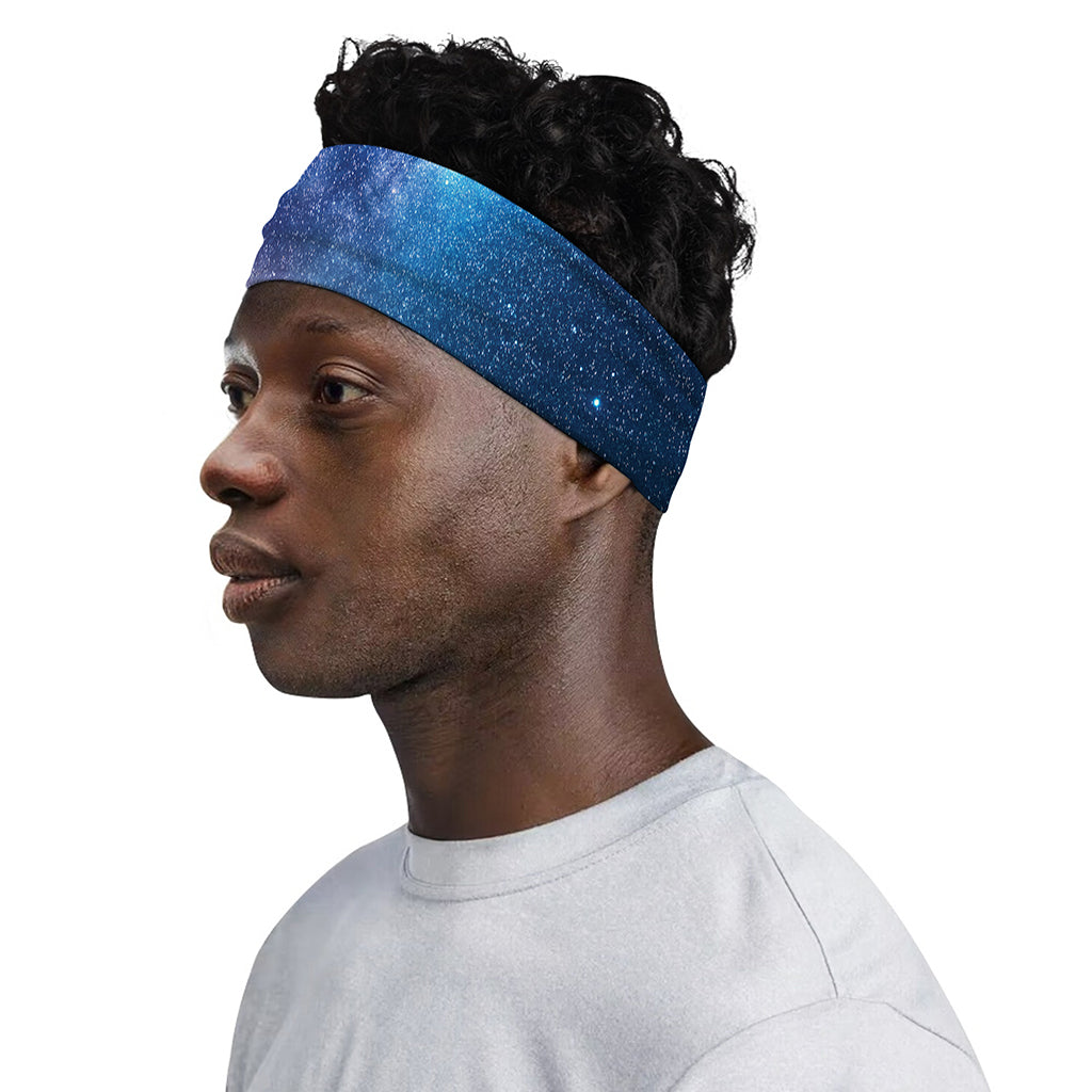 Night Sky Milky Way Print Sports Headband