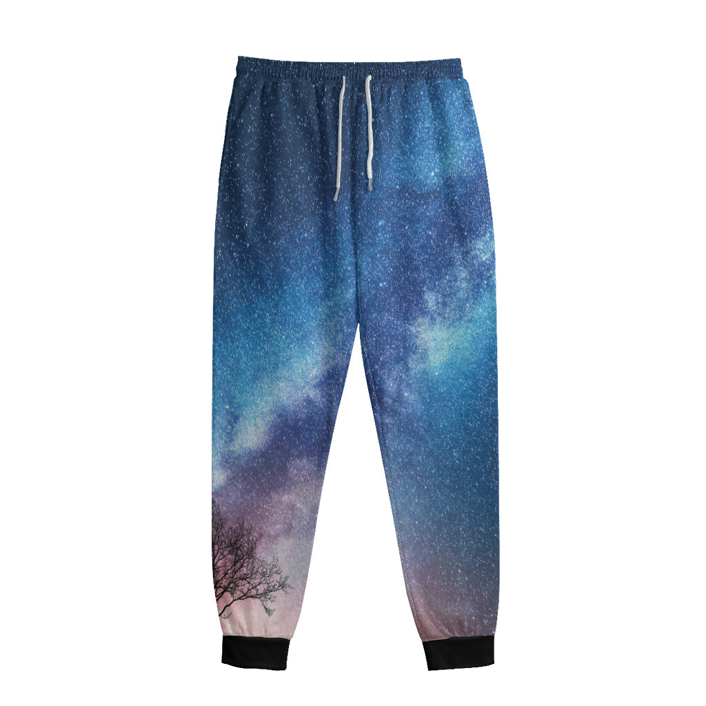 Night Sky Milky Way Print Sweatpants