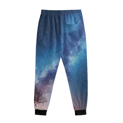 Night Sky Milky Way Print Sweatpants
