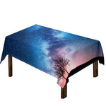 Night Sky Milky Way Print Tablecloth