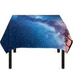 Night Sky Milky Way Print Tablecloth