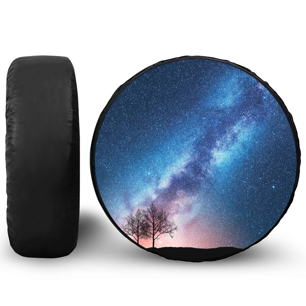 Night Sky Milky Way Print Tire Cover