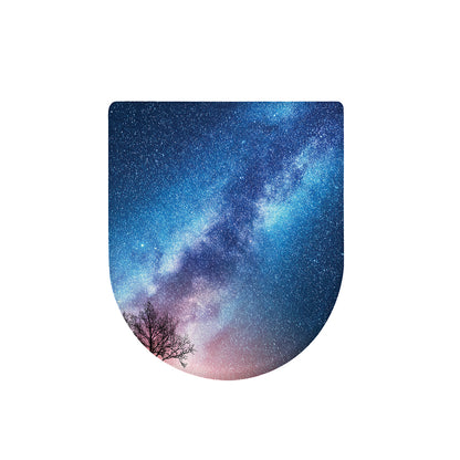 Night Sky Milky Way Print Toilet Lid Cover