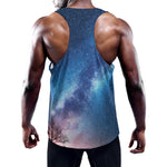 Night Sky Milky Way Print Training Tank Top