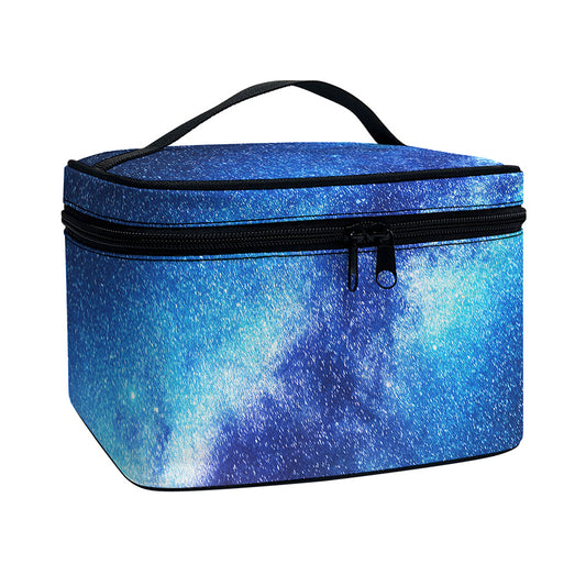 Night Sky Milky Way Print Travel Makeup Bag