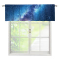 Night Sky Milky Way Print Window Valance