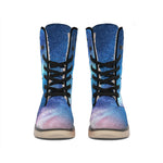 Night Sky Milky Way Print Winter Boots