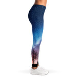Night Sky Milky Way Print Women's Leggings