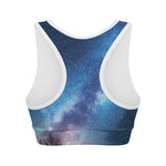 Night Sky Milky Way Print Women's Sports Bra