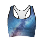 Night Sky Milky Way Print Women's Sports Bra