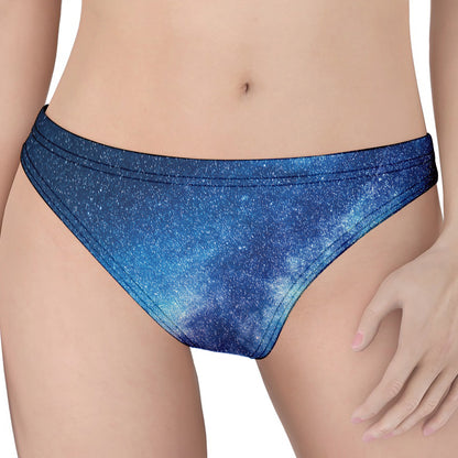 Night Sky Milky Way Print Women's Thong