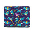 Night Star Unicorn Pattern Print Bifold Wallet