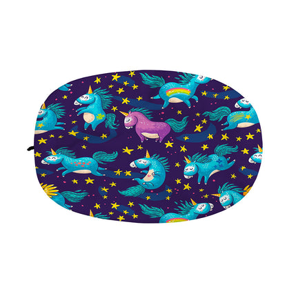 Night Star Unicorn Pattern Print Car Side Mirror Covers