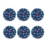 Night Star Unicorn Pattern Print Coaster Set