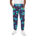 Night Star Unicorn Pattern Print Cotton Sweatpants