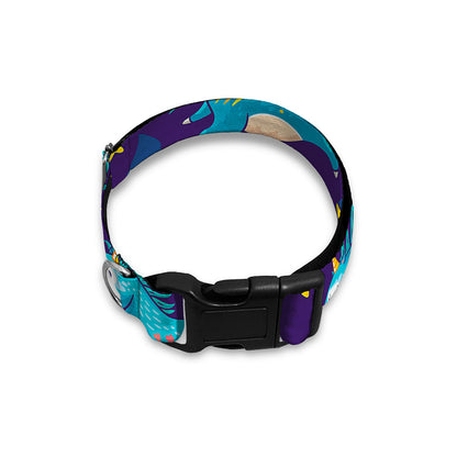 Night Star Unicorn Pattern Print Dog Collar