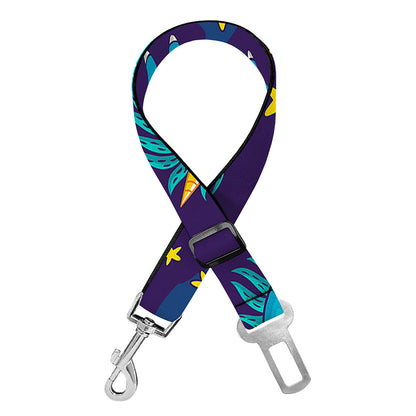 Night Star Unicorn Pattern Print Dog Seat Belt
