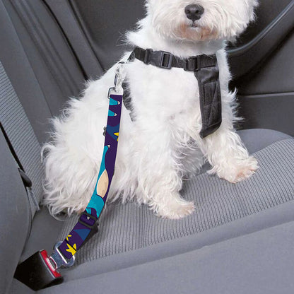 Night Star Unicorn Pattern Print Dog Seat Belt