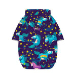 Night Star Unicorn Pattern Print Dog Zip Up Hoodie