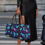Night Star Unicorn Pattern Print Duffle Bag