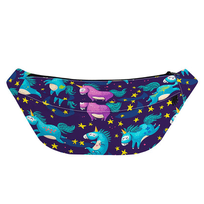 Night Star Unicorn Pattern Print Fanny Pack