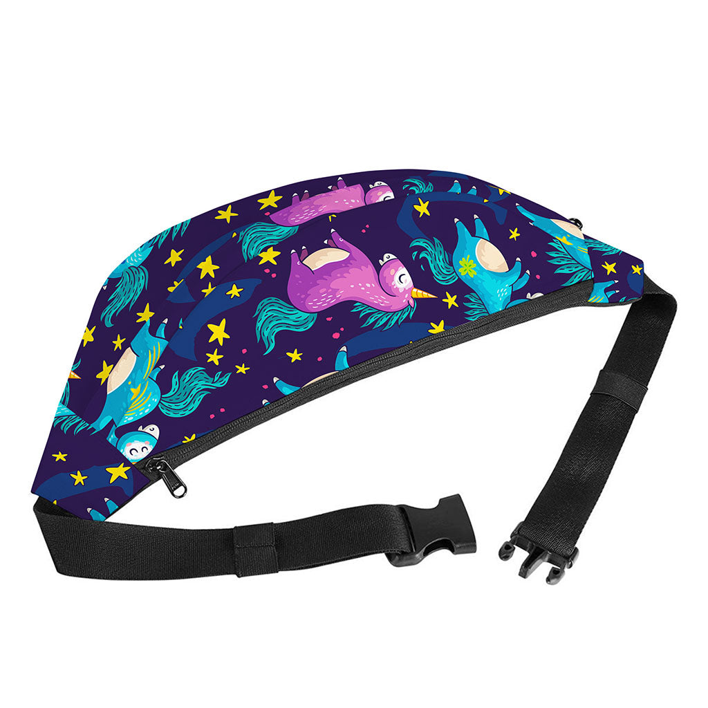 Night Star Unicorn Pattern Print Fanny Pack