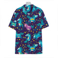 Night Star Unicorn Pattern Print Hawaiian Shirt