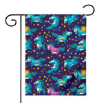 Night Star Unicorn Pattern Print House Flag