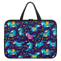 Night Star Unicorn Pattern Print Laptop Sleeve With Handle