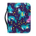 Night Star Unicorn Pattern Print Leather Bible Cover