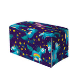 Night Star Unicorn Pattern Print Leather Tissue Box Cover